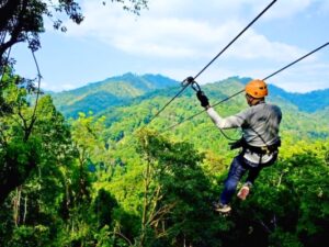 [Rẻ Nhất] Vé Chơi Đu Dây - Trượt Zipline Ở Chiang Mai