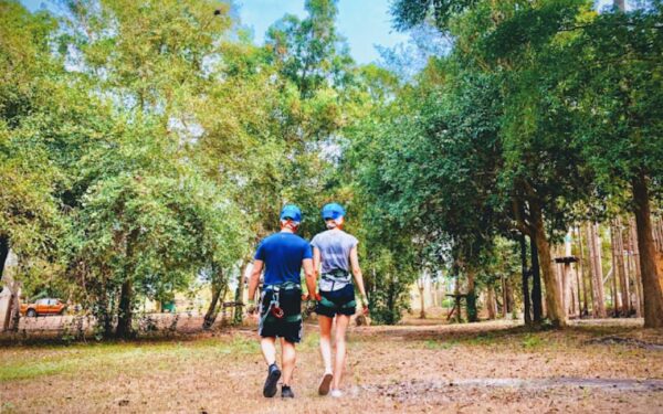 trượt zipline ở hua hin