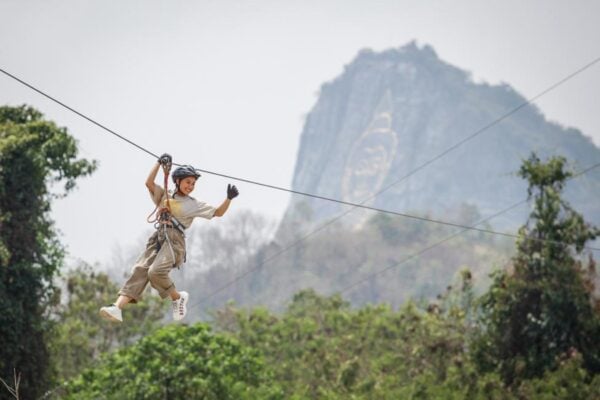 trượt zipline đu dây zipline trò chơi zipline trượt zipline ở Thái Lan