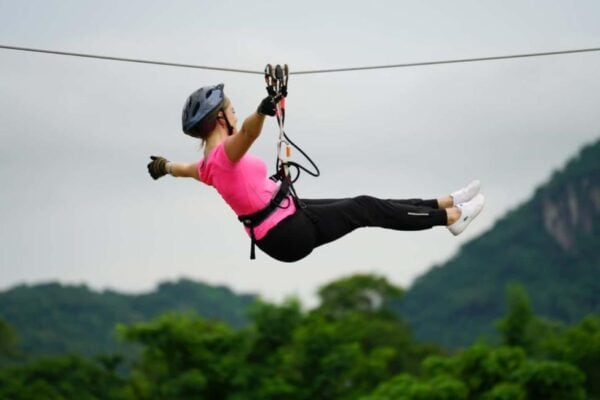 trượt zipline đu dây zipline trò chơi zipline trượt zipline ở Thái Lan