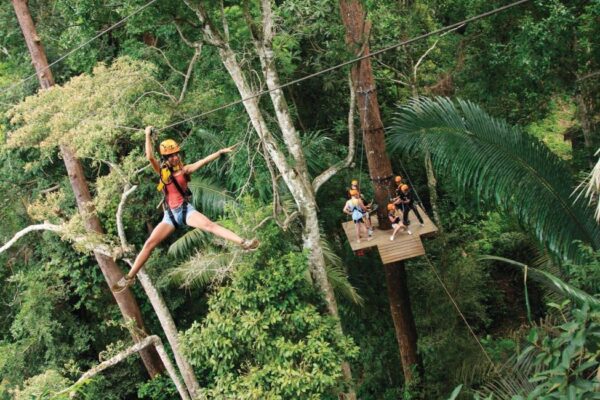 Trải Nghiệm Đu Dây - Trượt Zipline Ở Hanuman World Phuket