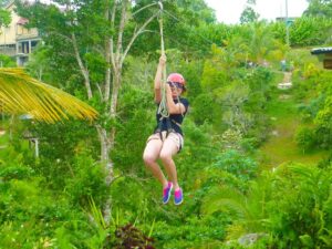 trượt zipline ở Bali