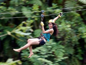 trượt zipline ở Bali