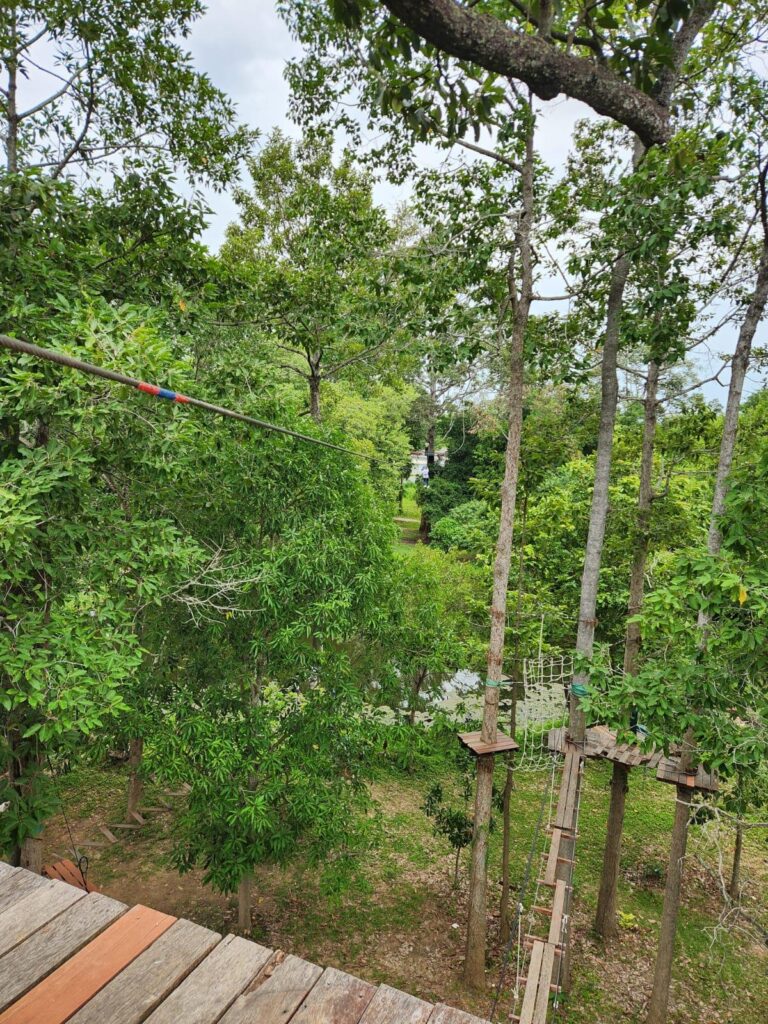 trượt zipline ở hua hin