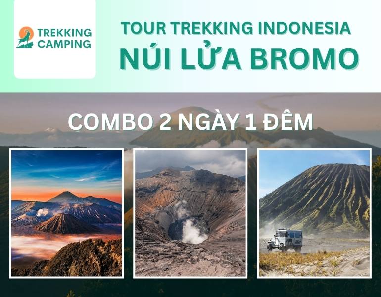 Du lịch tự túc ở Indonesia 2 ngày 1 đêm: tour trekking leo núi núi lửa Bromo, tư vấn 24/7, HDV uy tín, kinh nghiệm đặt vé online rẻ hơn mua trực tiếp 15%...