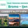Du lịch đảo Java, Indonesia 4 ngày 3 đêm: Tour trekking leo núi lửa Bromo, Ijen ở Yogyakarta Bali, HDV nhiệt tình, đặt vé online rẻ hơn mua trực tiếp 15%...