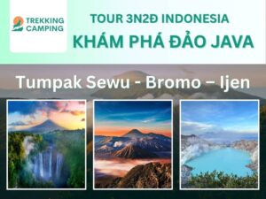 Du lịch đảo Java tự túc ở Indonesia: tour trekking núi lửa Bromo - Ijen - Thác Tumpak Sewu khởi hành từ Malang, đặt vé online rẻ hơn mua trực tiếp 15%...