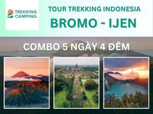 Tour trekking leo núi lửa Bromo - Kawah Ijen 5 ngày 4 đêm, khởi hành từ Yogyakarta, kết thúc tại Bali, HDV uy tín, đặt vé online rẻ hơn mua trực tiếp 15%...