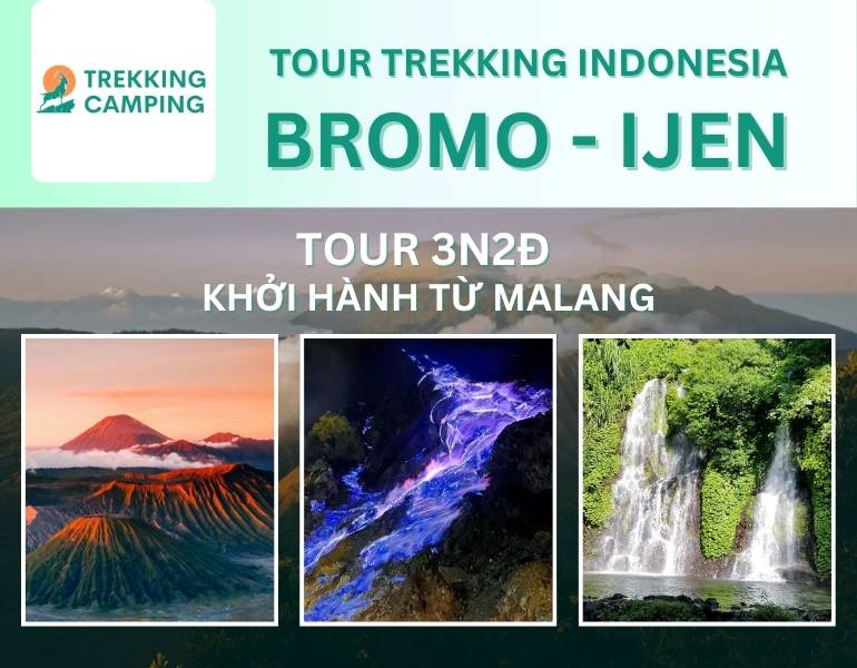 Du lịch tự túc Indonesia 3N2Đ: tour trekking khám phá núi lửa Bromo - Kawah Ijen, khởi hành từ Malang, kinh nghiệm đặt vé online rẻ hơn mua trực tiếp 15%...