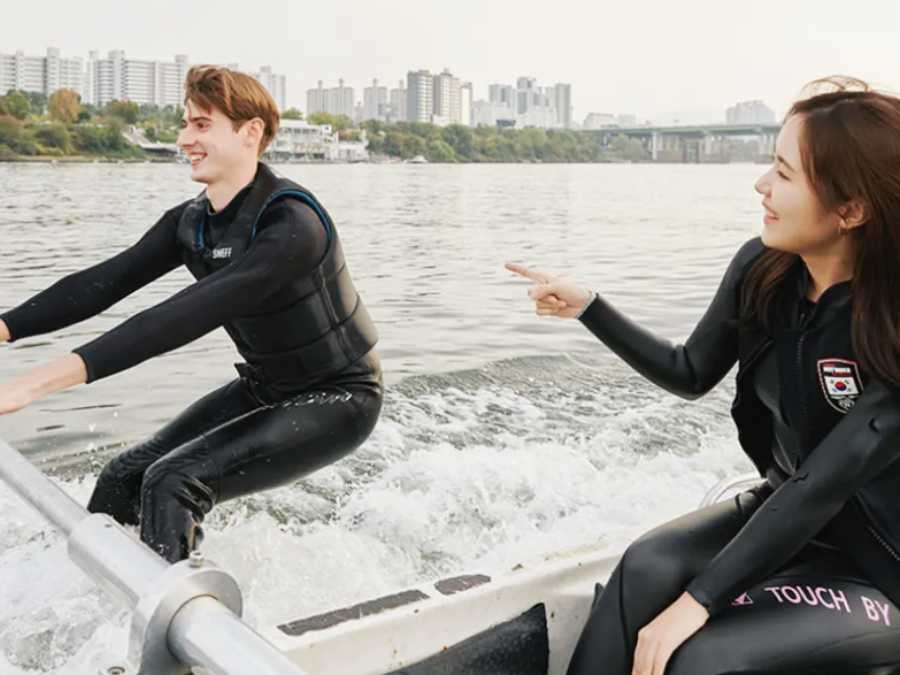 Vé trải nghiệm trò chơi trượt ván nước trên sông Hàn ở Seoul 1 ngày, kinh nghiệm đi tour du lịch bụi Hàn Quốc giá rẻ