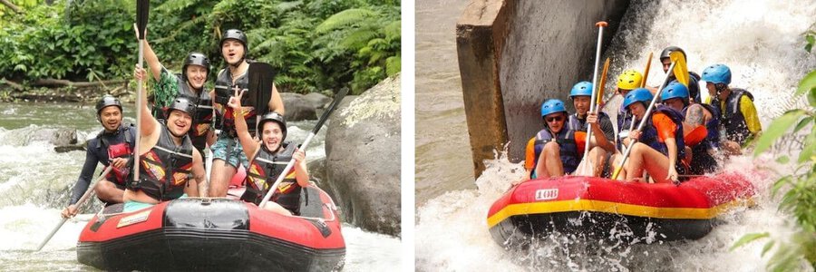 Tour white rafting ở Ubud : Khám phá các địa điểm du lịch & chơi swing kết hợp chèo thuyền vượt sông Ayung, lái xe ATV tại Bali