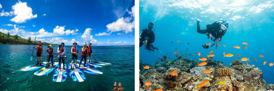 Tổng hợp hình ảnh tour 1 ngày lặn snorkeling Hồ Houbihu Kenting Đài Loan cẩm nang địa điểm vui chơi giải trí hoạt động thể thao biển