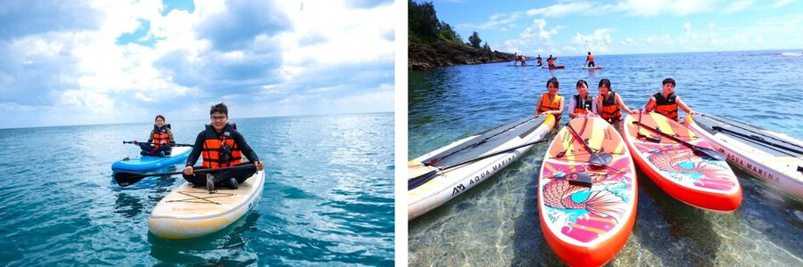 Tour 1 ngày Chèo Sup & Lặn Snorkeling ở Đài Loan. Tham quan các địa điểm du lịch nổi ở Wanlitong cùng với các HDV bản địa