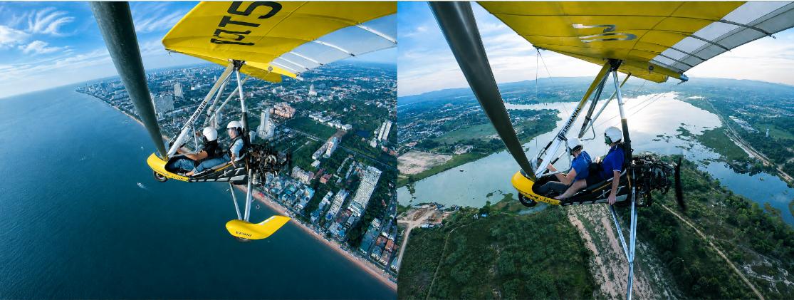 Đặt vé trải nghiệm bay microlight tại điểm bay ở Pattaya trong tour Chon Buri 1 ngày 
